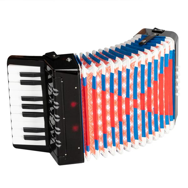 Yizhen-G 17-Key 8 Bass Kids Accordion Childrens Mini Musical Instrument Easy to Learn Music Blue 